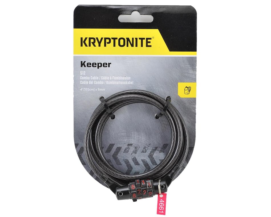 Kryptonite Kryptoflex Keeper 512 4-Digit Combo Cable Lock (4' x 5mm) -  Dan's Comp