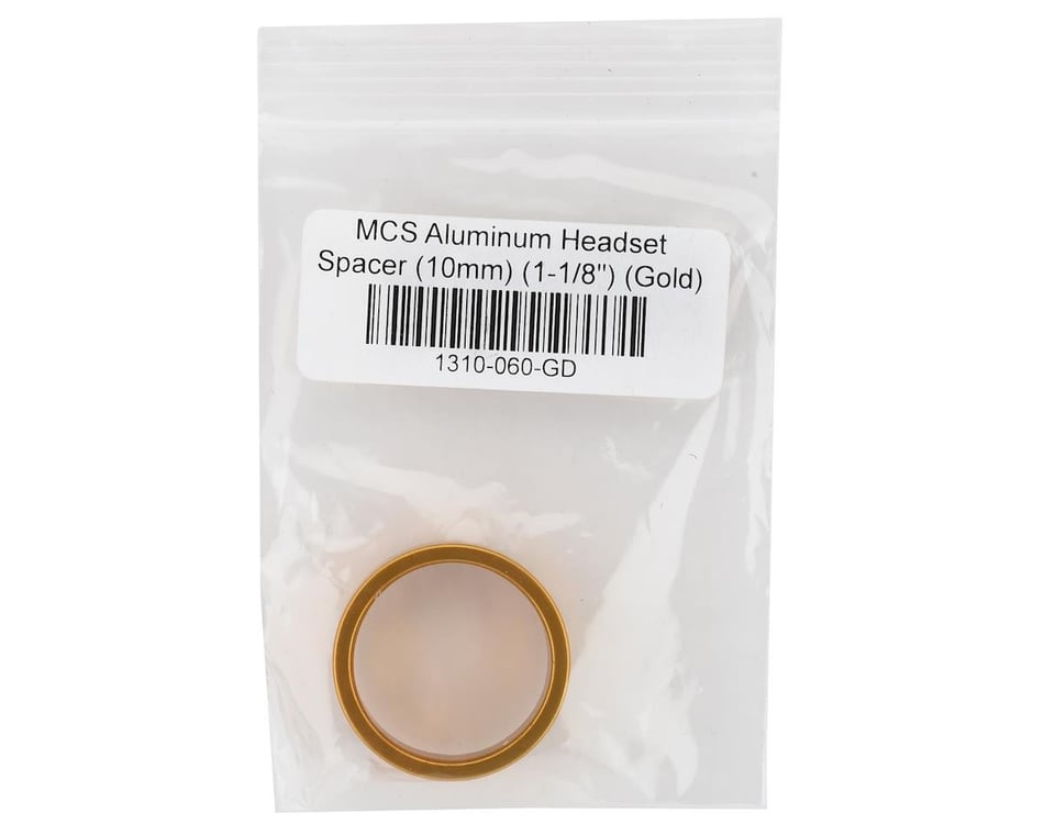 MCS Aluminum Headset Spacer (Gold) (10mm) (1-1/8)