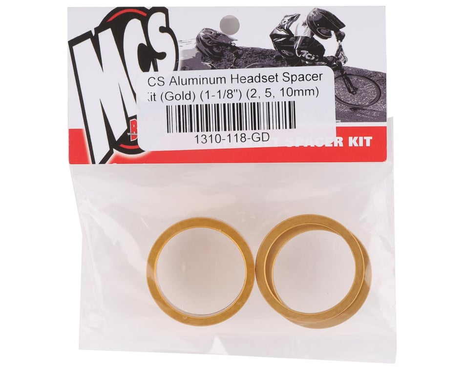 MCS Aluminum Headset Spacer (Gold) (10mm) (1-1/8) - Dan's Comp