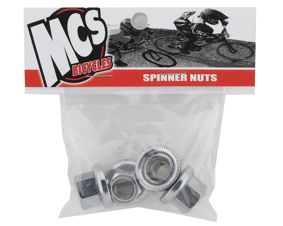 MCS Spinner Hub Axle Nuts Chrome (3/8