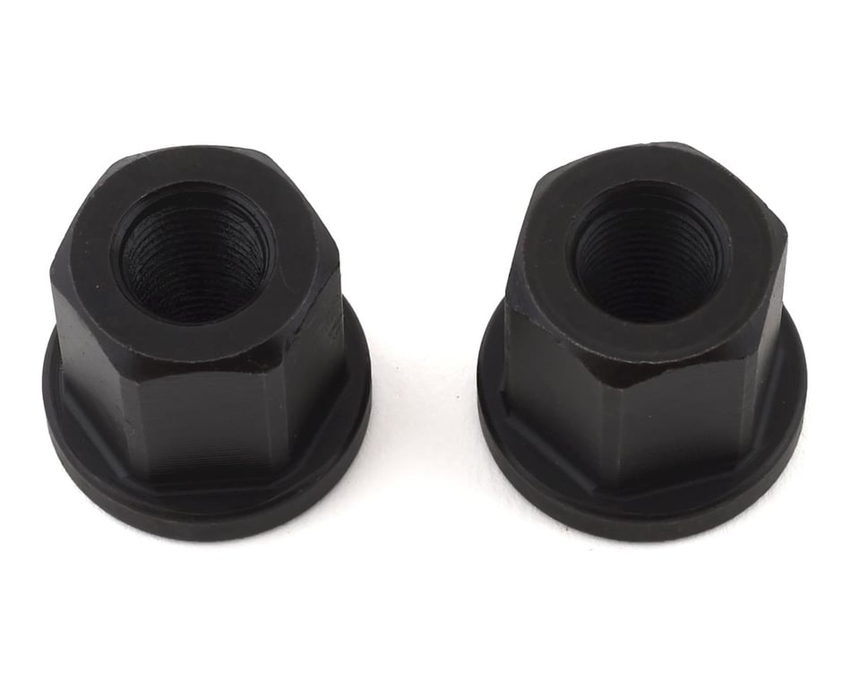 Mission Steel Axle Nuts (Black) (3/8