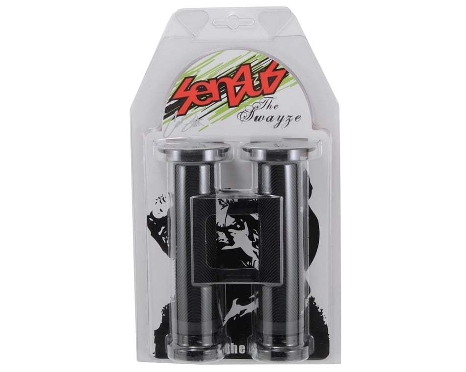 Sensus Swayze Sans-Flange Lock-On Grips (Black) (143mm) - Dan's Comp