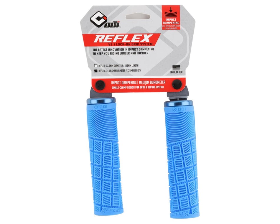 ODI Reflex MTB Grips Blue Lock On XL