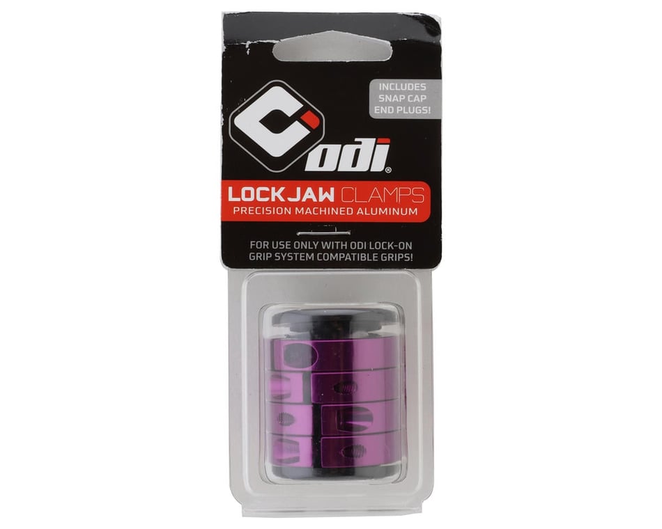 ODI Lock Jaw Clamps (Purple) (w/ Snap Caps) (Set of 4) - Dan's Comp