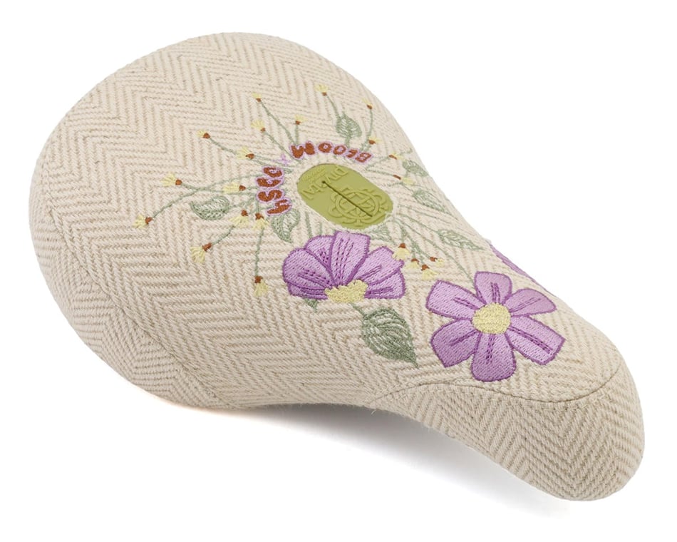 BLOOMページ Odyssey X Bloom BMX Pivotal Seat (V2 Cream Corduroy/Flowers) (Fat