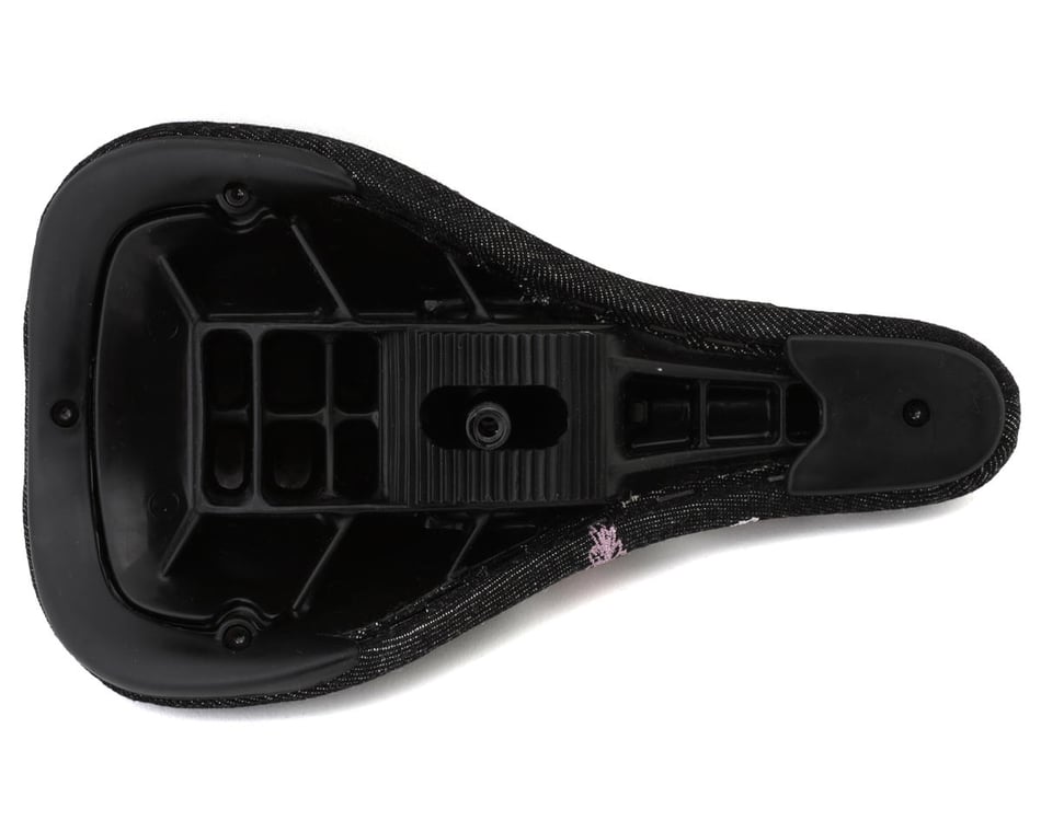 Odyssey X Bloom BMX Pivotal Seat (Black Denim/Flowers) (Slim