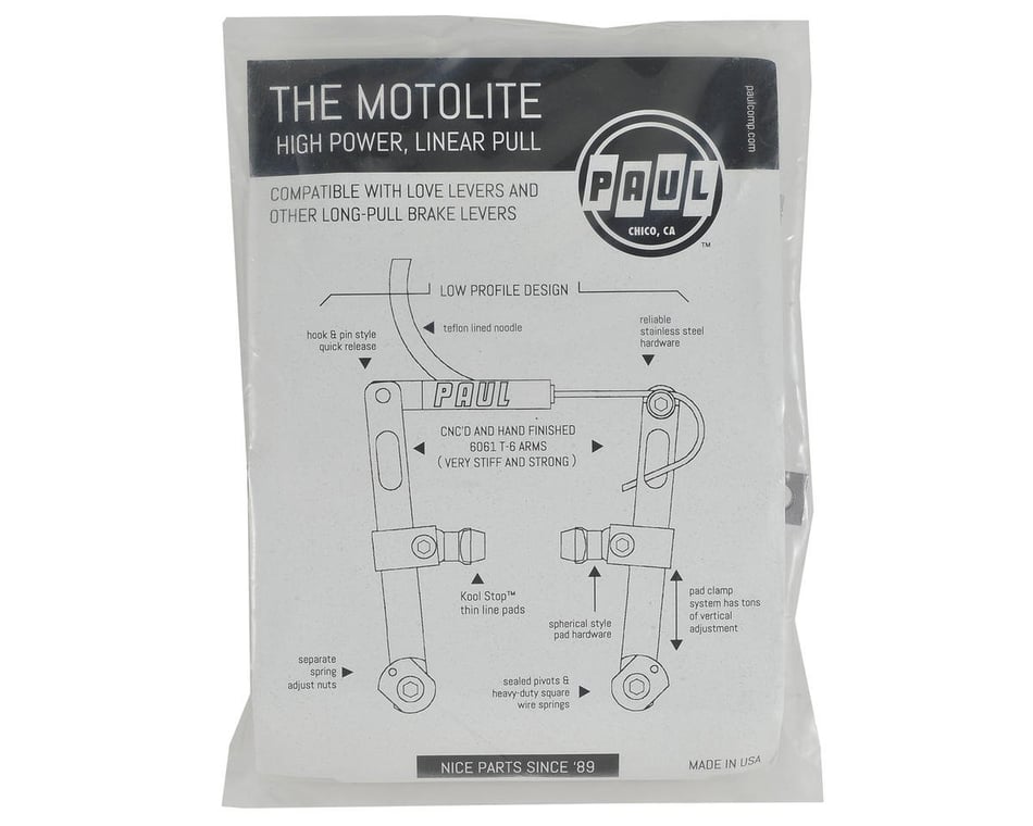 Paul Components Motolite Linear Pull Brake (Silver) (Front or Rear) - Dan's  Comp
