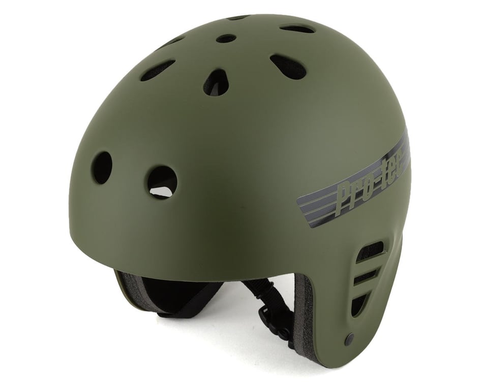 Pro-Tec Full Cut Skate Helmet (Matte Olive Green) - Dan's Comp