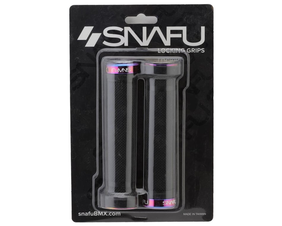 Snafu Pro Lock-On Grips (Black/Jet Fuel) (140mm) - Dan's Comp