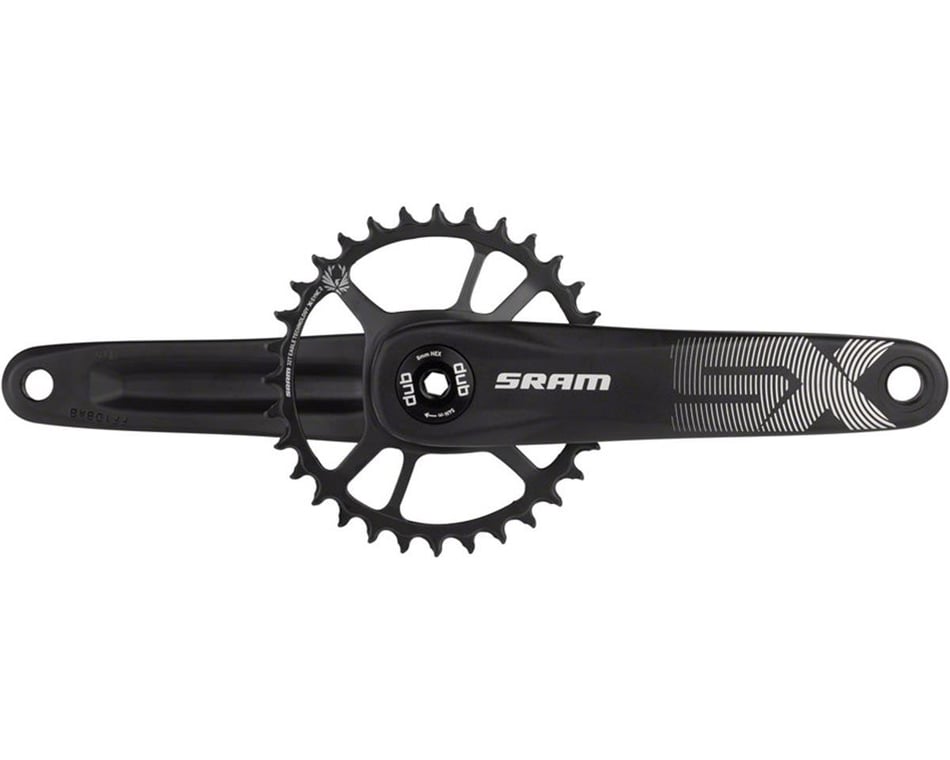 SRAM SX Eagle DUB Crankset (Black) (w/ X-Sync 2 DM Steel Chainring) (175mm)  (32T) (1 x 11/12 Speed)