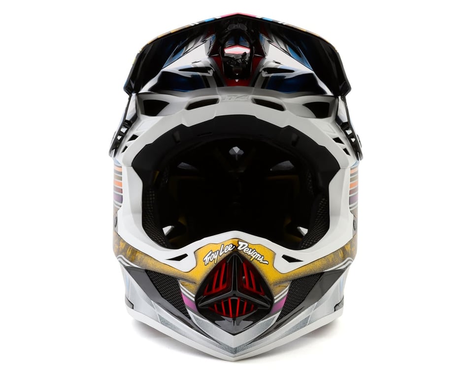 Troy Lee Designs D4 Carbon Full Face Helmet (Low Rider Blue
