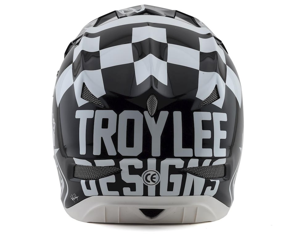Troy Lee Designs D3 Fiberlite Full Face Helmet (Slant Grey) (M) - Dan's Comp