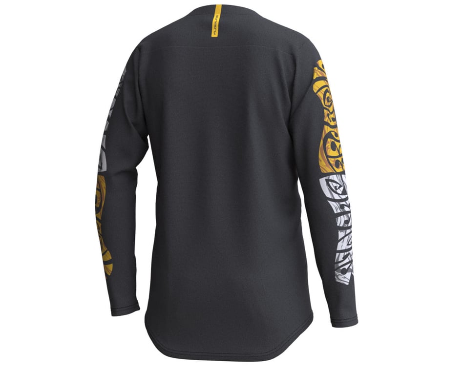 Troy Lee Designs Youth Flowline Long Sleeve Jersey (Triper Black) (L)