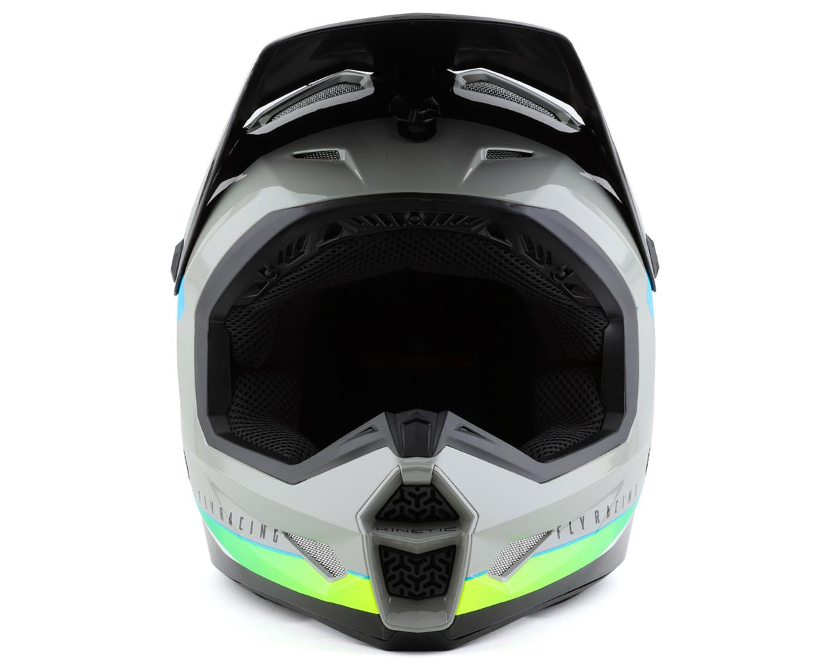 Fly Racing Kinetic Vision Full Face Helmet (Grey/Black) (Youth M) - Dan's  Comp