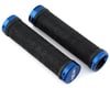 Answer Flangeless Lock-On Grips (Black/Blue) (Pair) (135mm)