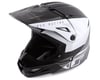 Image 1 for Fly Racing Youth Kinetic Straight Edge Helmet (Black/White) (Youth M)