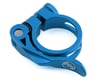 Ride Out Supply Quick Release Seat Post Clamp (Blue) (34.9mm)