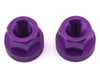 Image 1 for TNT Hub Axle Nuts (Purple) (2) (3/8")