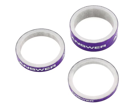 Answer Carbon Spacer (Purple) (3 Pack) (1-1/8")