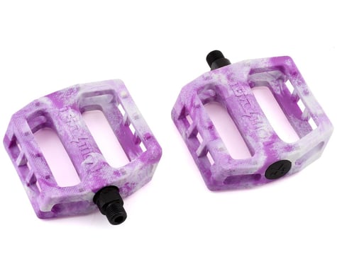 Demolition Trooper Plastic Pedals (White/Purple Swirl) (Pair) (9/16")