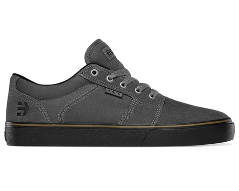 Etnies Barge LS Flat Pedal Shoes (Dark Grey/Black/Gum) (9.5)