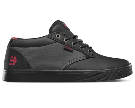 Etnies Jameson Mid Crank Flat Pedal Shoes (Black/Dk Grey/Red) (10)