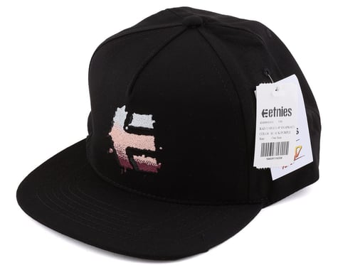 Etnies Rad Tabletop Snapback Hat (Black/Purple) (One Size Fits Most)
