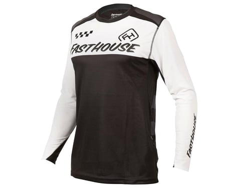 Fasthouse Inc. Alloy Block Long Sleeve Jersey (Black/White) (S)