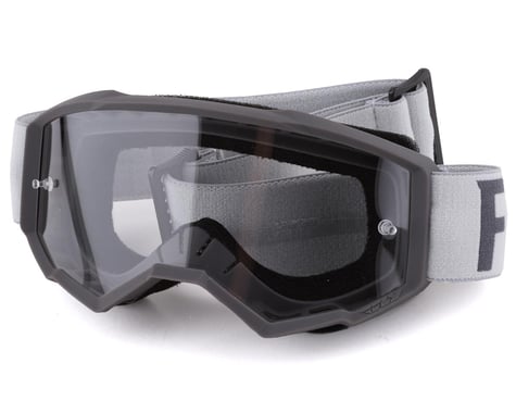 Fly Racing Youth Focus Goggles (Grey/Dark Grey) (Clear Lens)