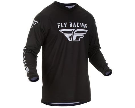 Fly Racing Universal Jersey (Black/White) (5XL)