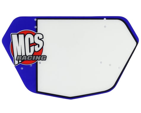 MCS BMX Number Plate (Blue) (Pro)