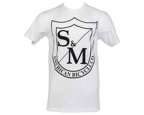 S&M Big Shield T-Shirt (White/Black) (L)