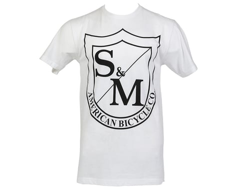 S&M Big Shield T-Shirt (White/Black) (M)