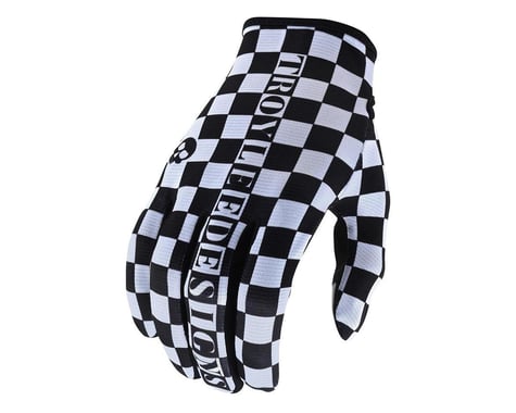 Troy Lee Designs Flowline Gloves (Checkers White/Black) (S)