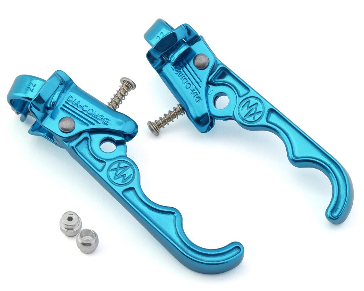 Dia-Compe Tech 2/MX 120 2 Finger Brake Levers (Blue) (Pair)