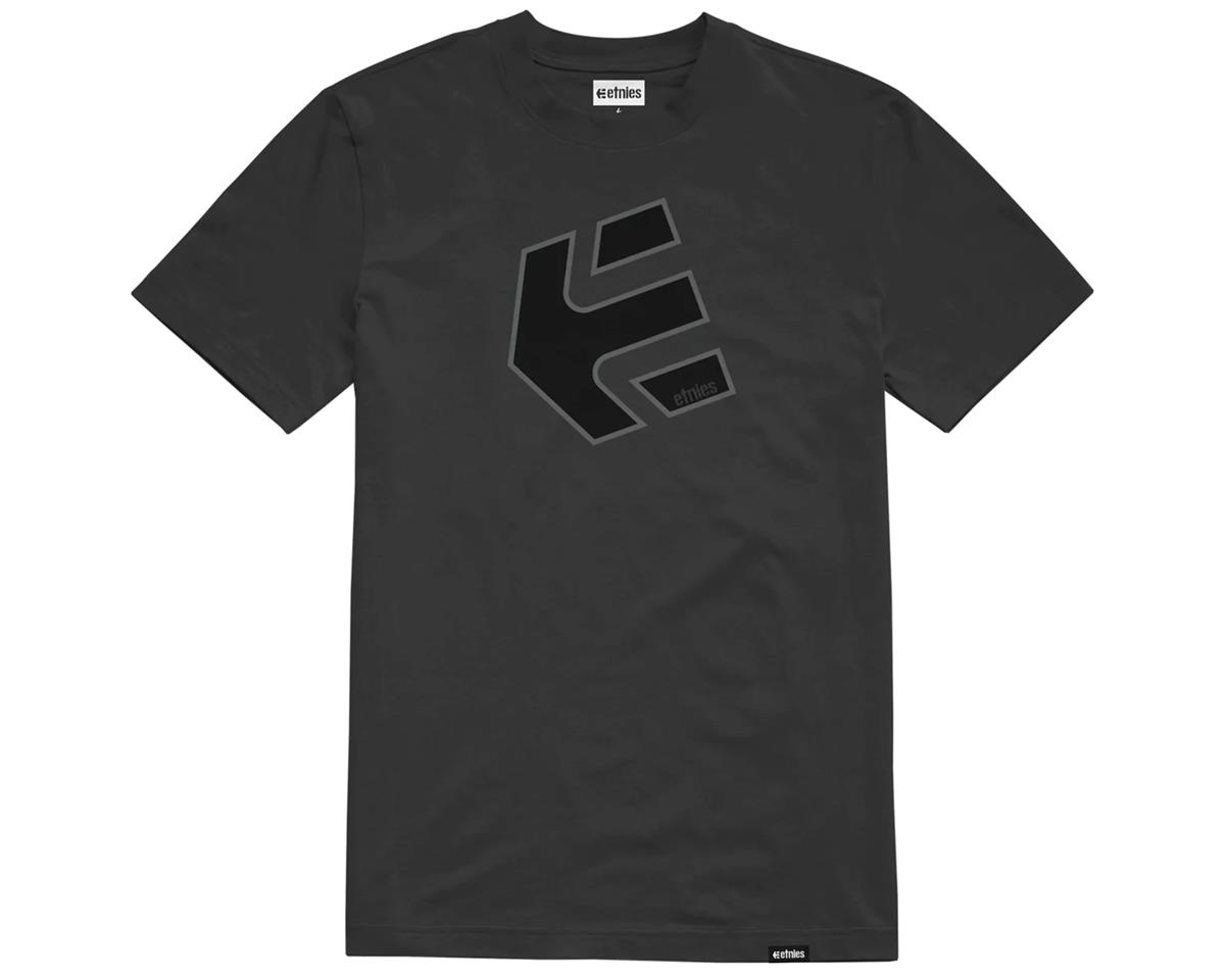 Etnies Crank SS Tee Shirt (Black/Charcoal) - Dan's Comp