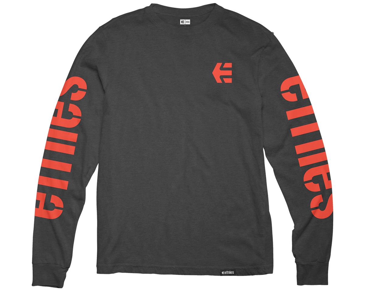 Etnies Icon Long Sleeve T-Shirt (Dark Grey/Red) - Dan's Comp