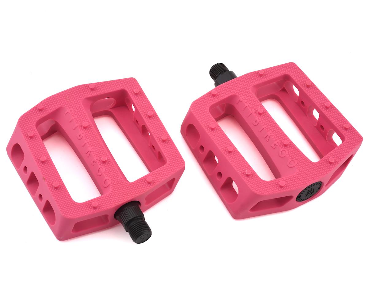 Pink bicycle online pedals