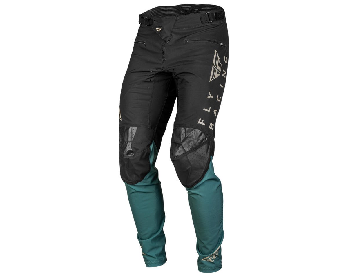 FLY Racing Adult Radium Bicycle Pants (Black/Evergreen/Sand, US 28