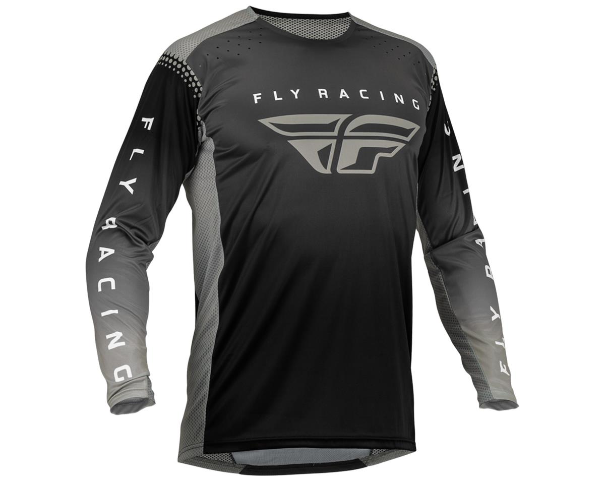 Fly Racing Lite Jersey (Black/Grey) (S) - Dan's Comp
