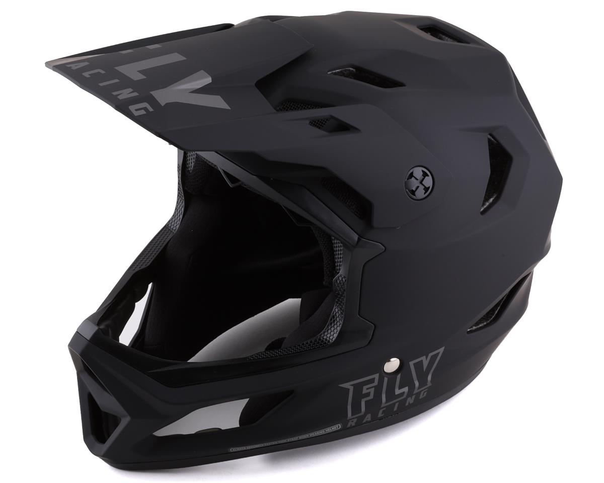 2022 Fly Racing Rayce Adult BMX Racing Helmet Black/Blue 