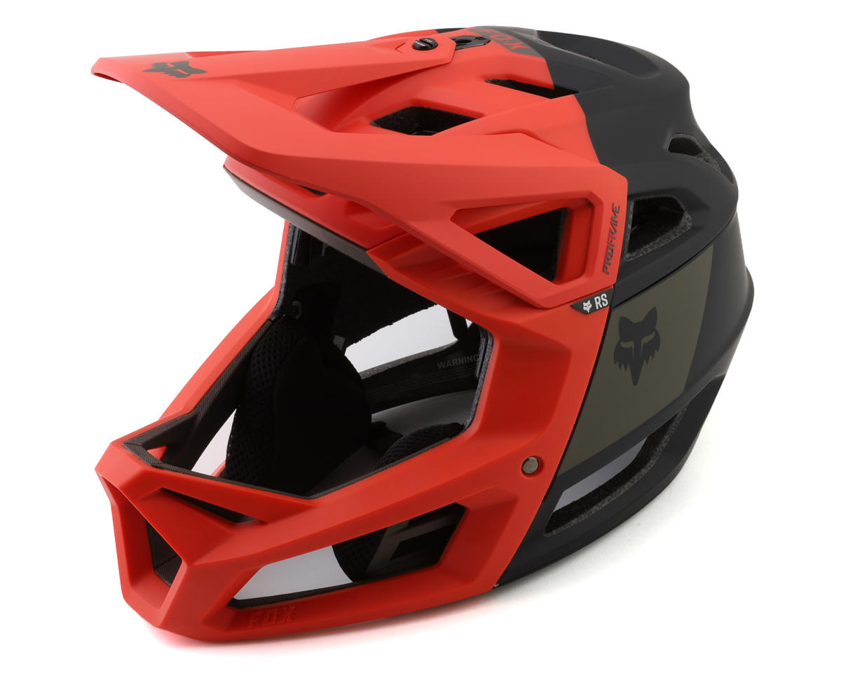 Fox Racing Proframe RS Full Face Helmet (Orange Flame) (S) - Dan's Comp