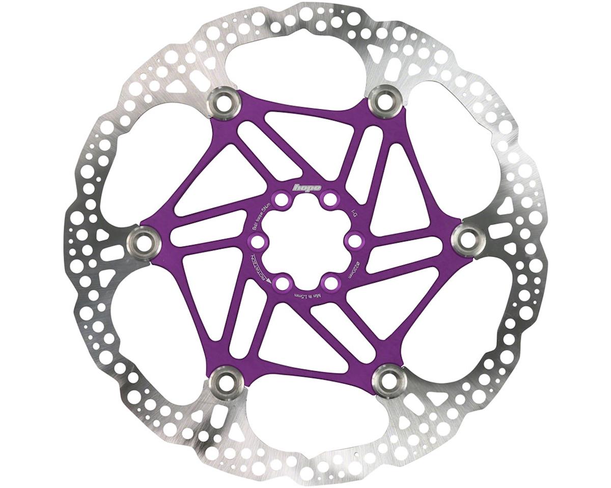 Hope Floating Disc Brake Rotor Purple 6 Bolt 220mm Dan s Comp