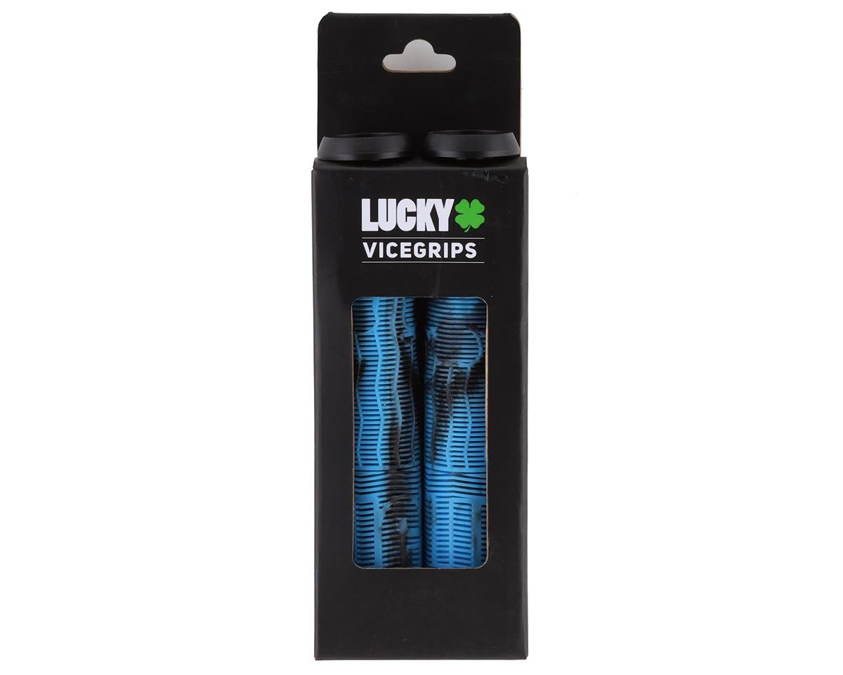 Lucky Scooters Vice Grips 2.0 Pro Scooter Grips (Black/Blue) (Pair ...