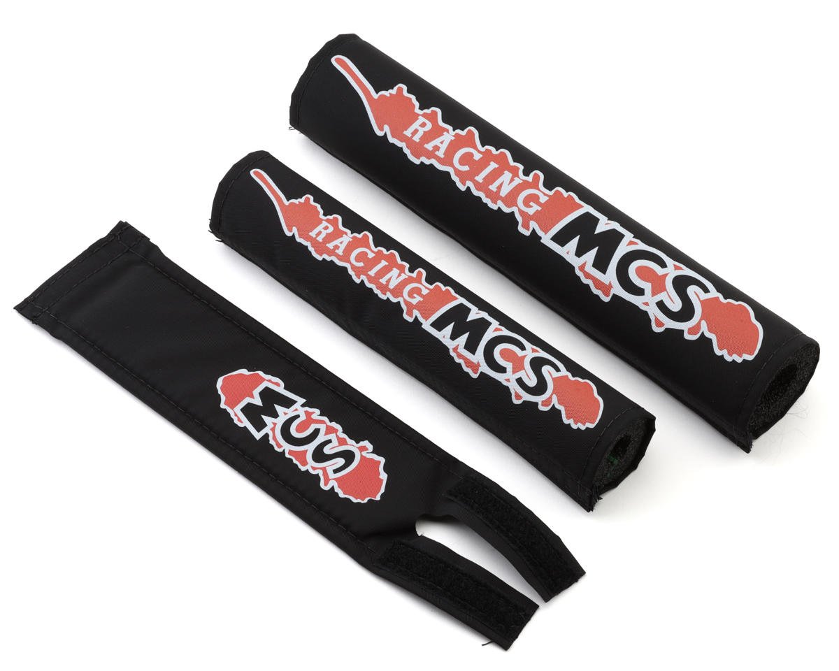 MCS Retro BMX Pad Set (Black/Red/White) - Dan's Comp