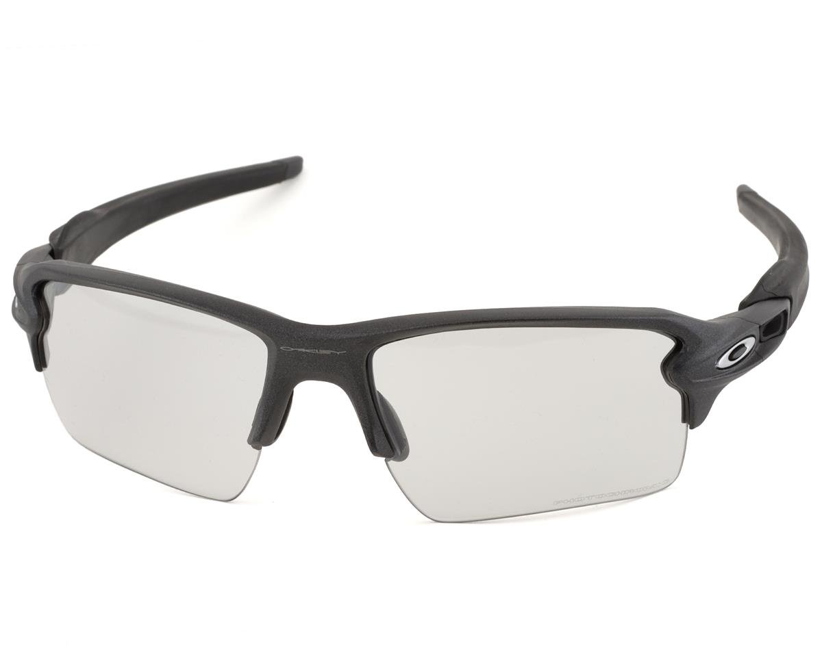 Oakley Flak  XL Sunglasses (Steel) (Clear/Black Iridium Photochromic  Lens) - Dan's Comp