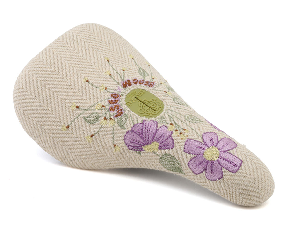 Odyssey X Bloom BMX Pivotal Seat (V2 Cream Corduroy/Flowers) (Slim