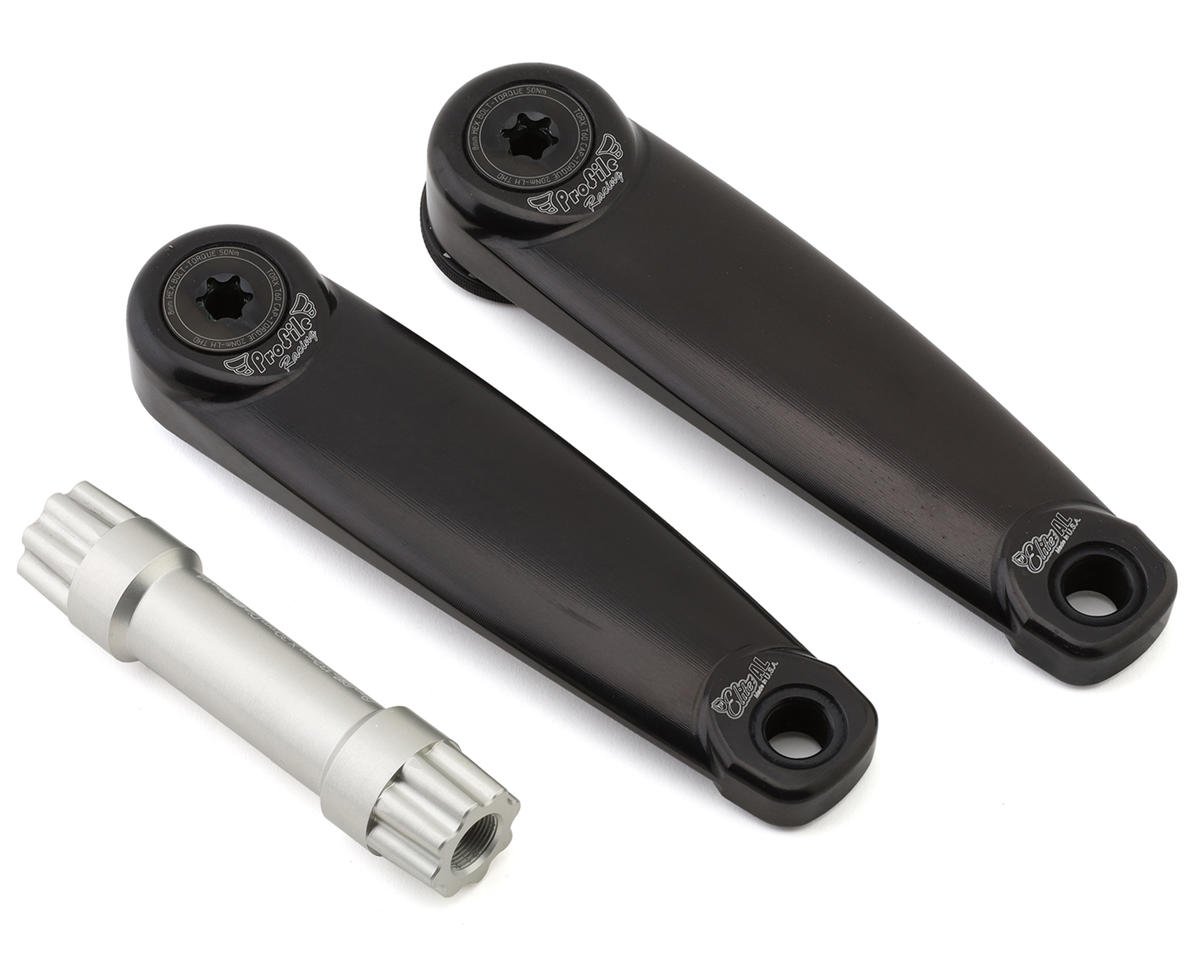 Profile Racing Elite Aluminum Cranks (Black) (165mm) - Dan's Comp