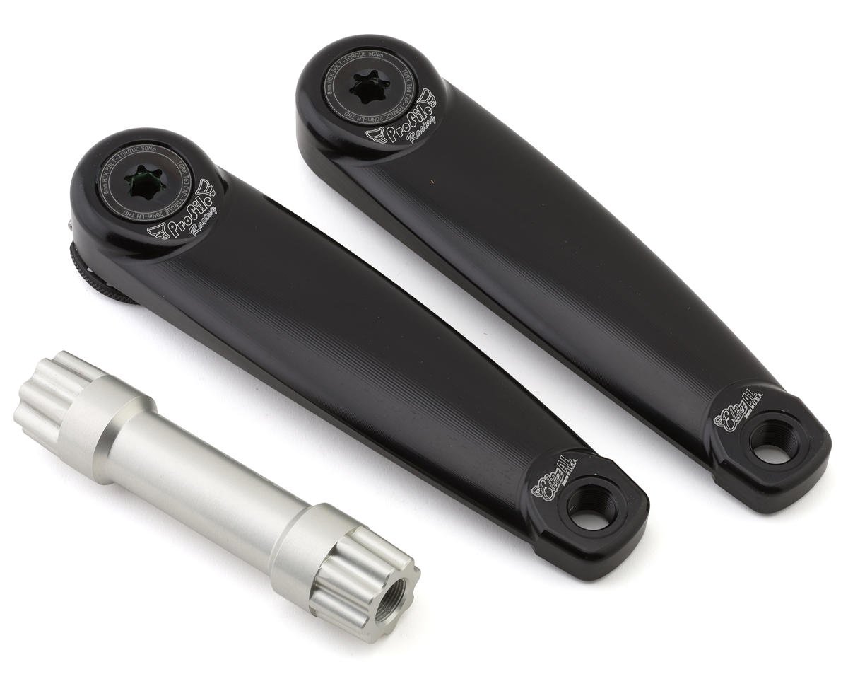 Profile Racing Elite Aluminum Cranks (Black) (175mm) - Dan's Comp