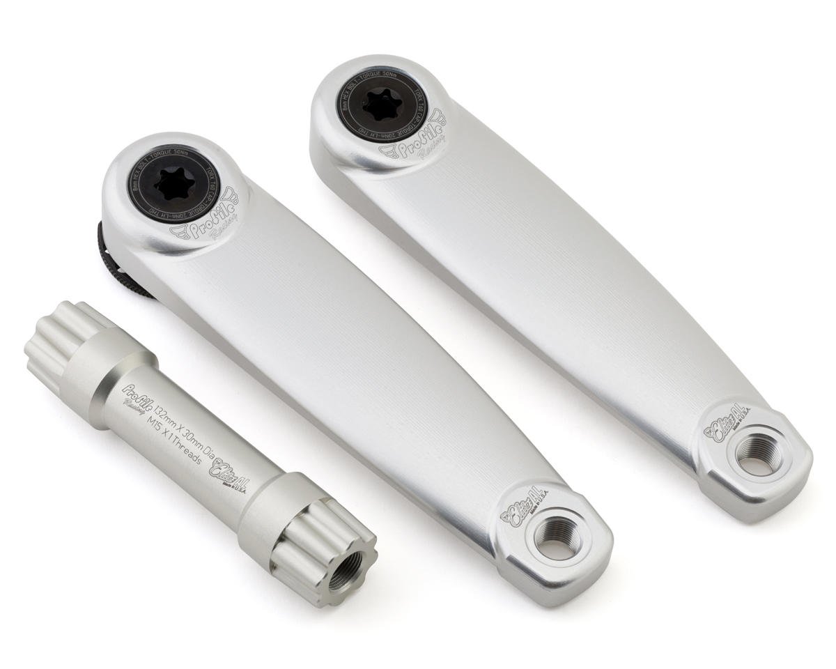 Profile Racing Elite Aluminum Cranks (Silver) (175mm) - Dan's Comp